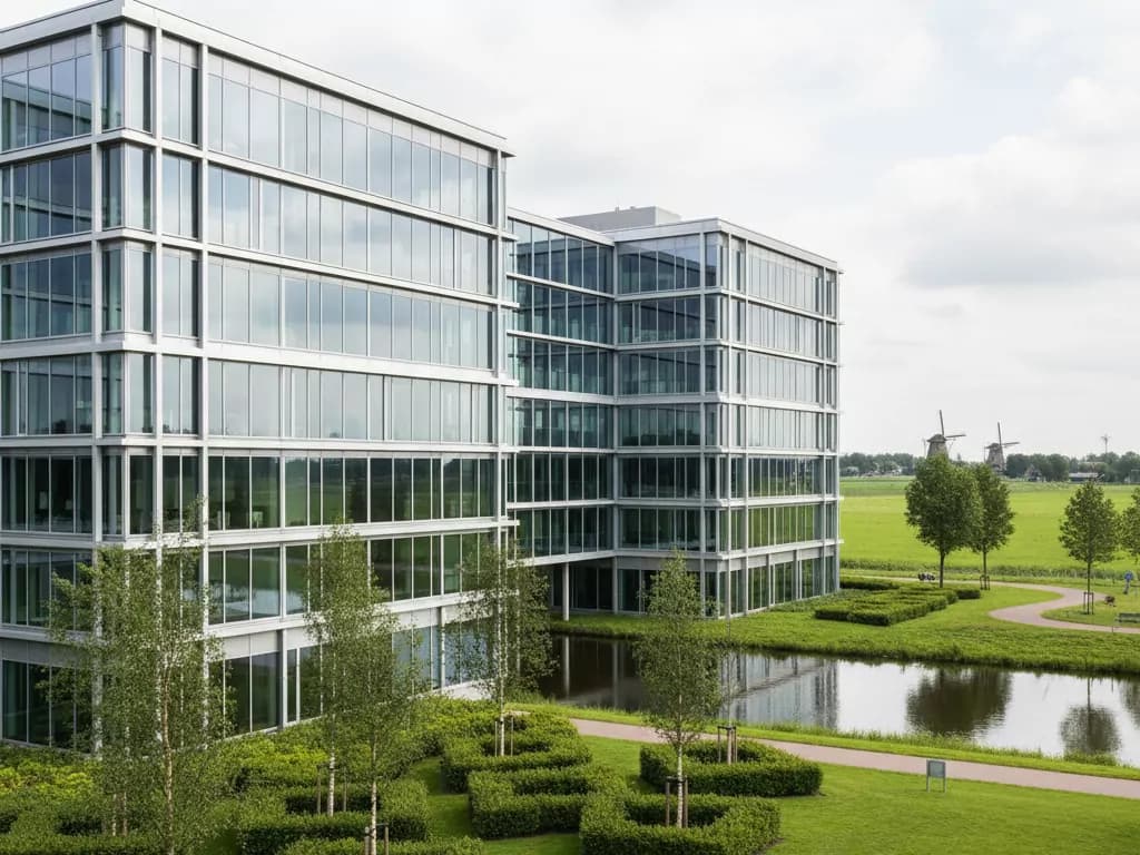Precisiewerk in de maakindustrie bij gouden uur. Boxtel's technische bedrijventerrein Ladonk.