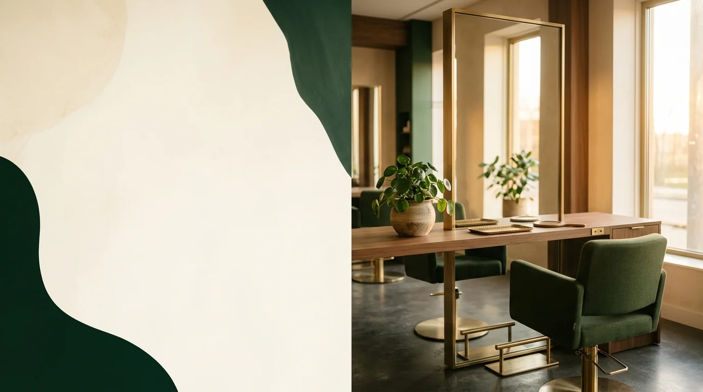 Sereen kapsalon bij gouden uur. Organiq Grow marketing voor kappers.