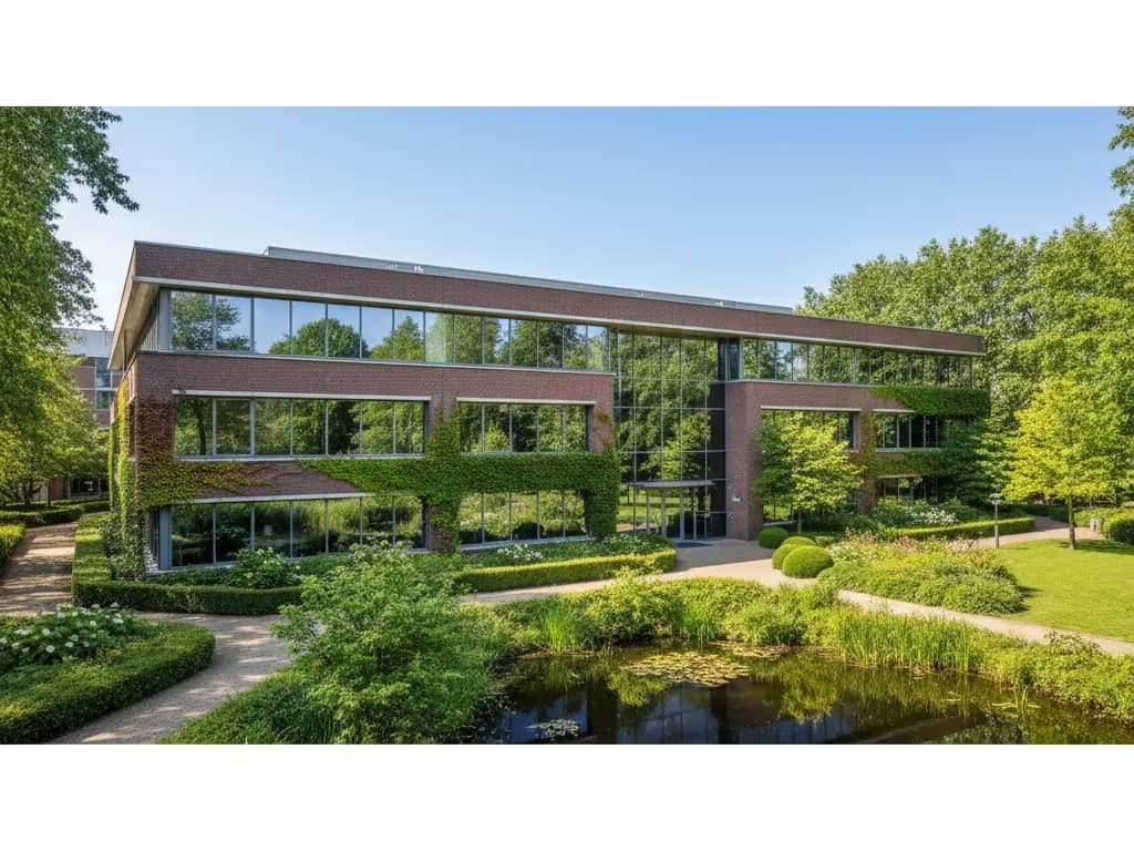 Bosrand bij gouden uur nabij het IJzeren Man bos. Vught's groene, welvarende ondernemersklimaat.